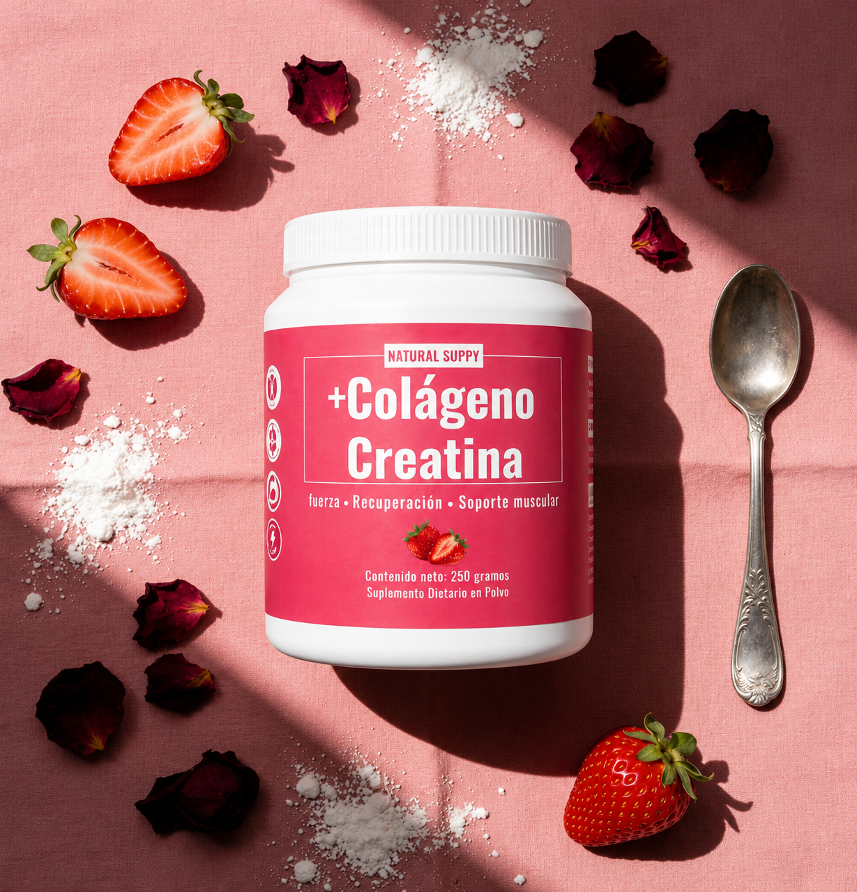 Colágeno + Creatina | Fuerza, Piel & Tono · 250g