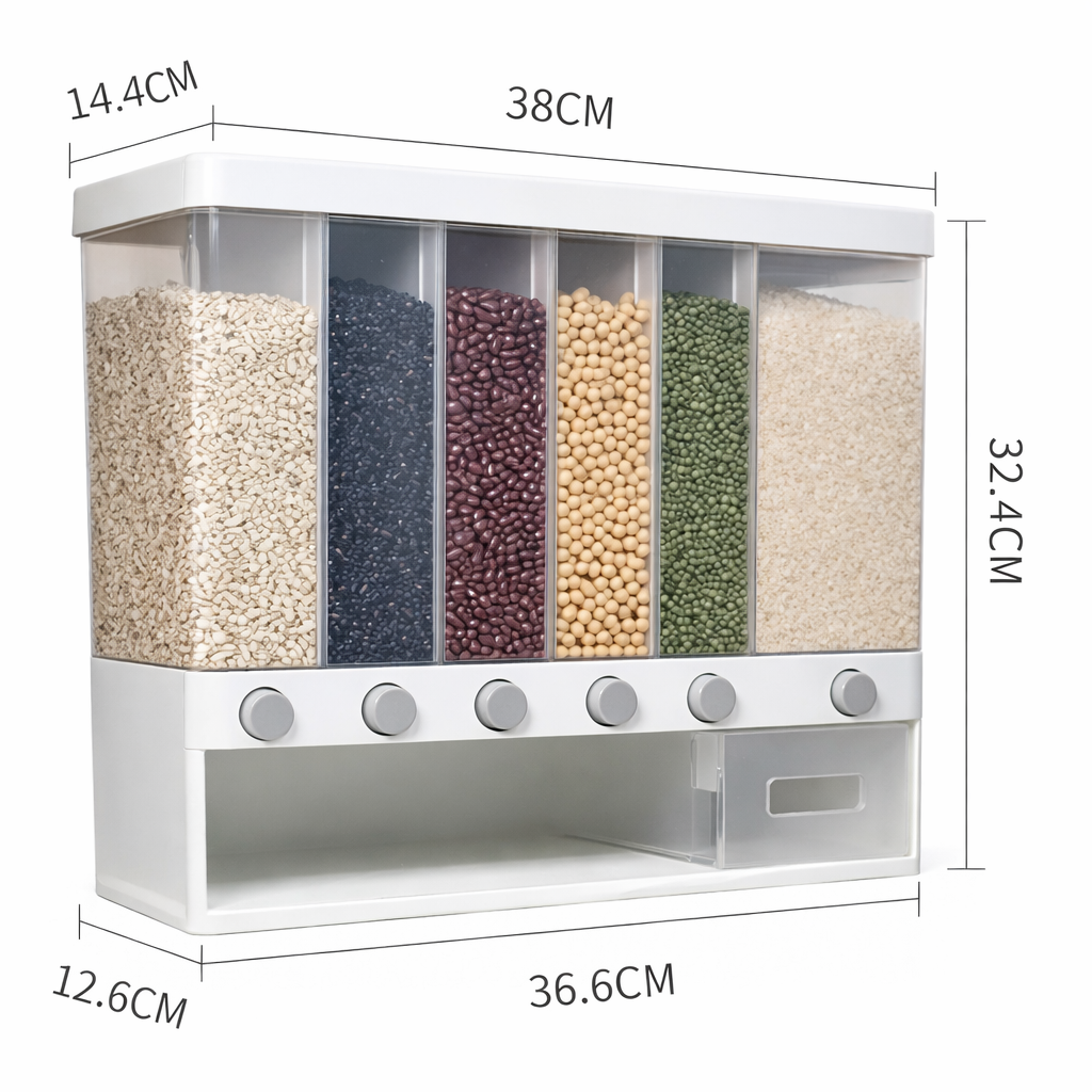 DISPENSADOR DE MENESTRAS Y CEREALES