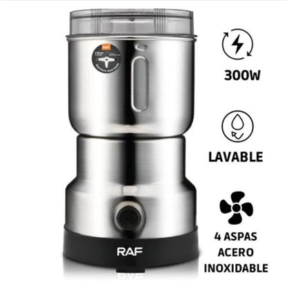 Molino Eléctrico 300W de Acero Inoxidable